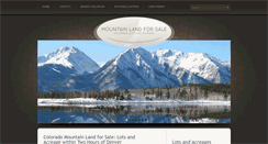 Desktop Screenshot of mtnlandforsale.com