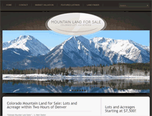 Tablet Screenshot of mtnlandforsale.com